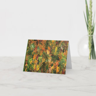 Carte de voeux d'automne