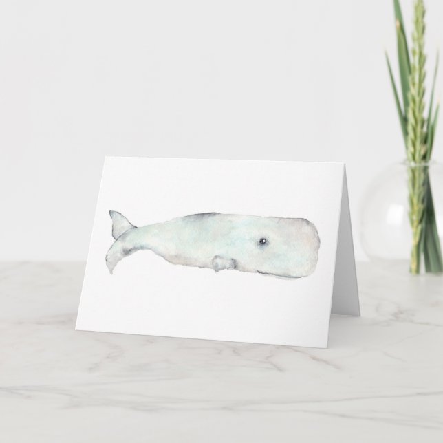 Carte de voeux de baleine (Devant)