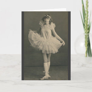 carte de voeux de ballerine