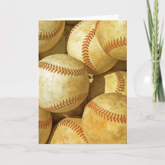 Carte de voeux de base-ball (Devant)