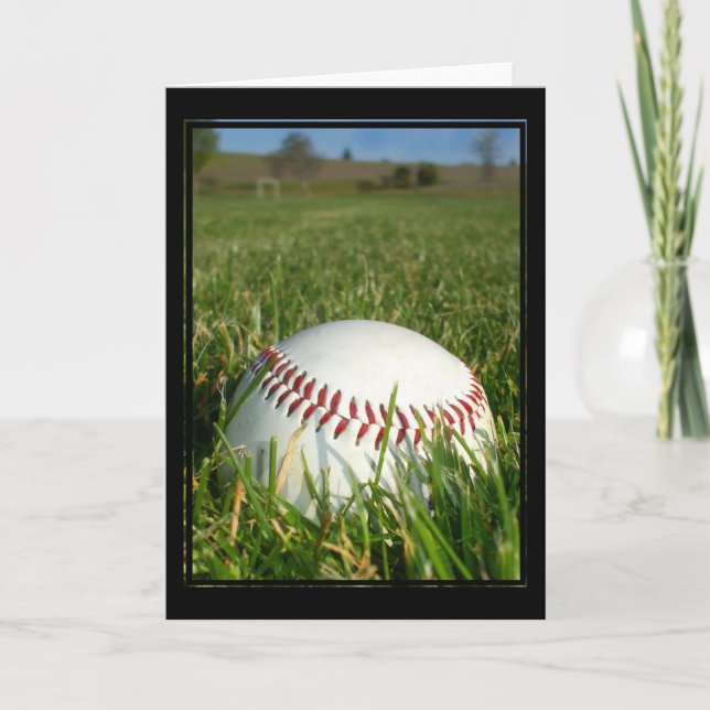 Carte de voeux de base-ball (Devant)