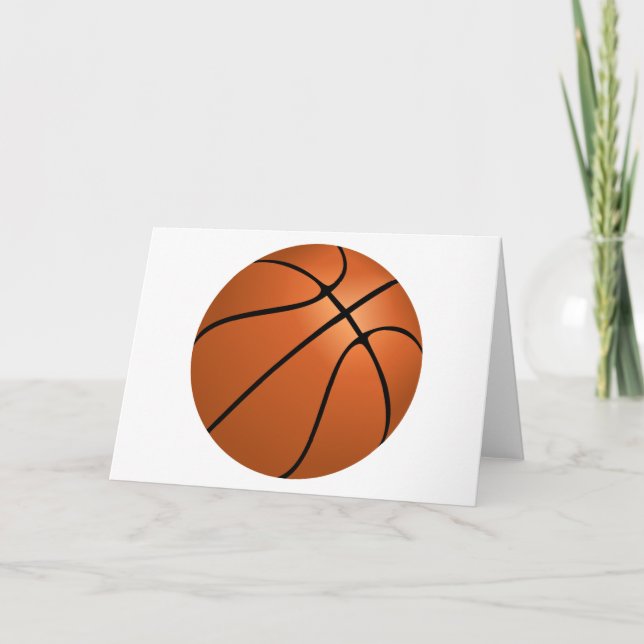 Carte de voeux de basket-ball (Devant)