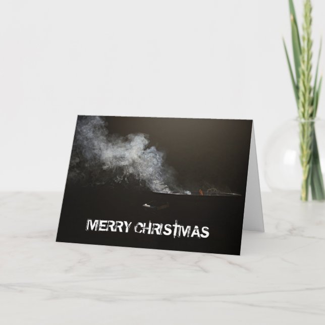 CARTE DE VOEUX DE BBQ DE JOYEUX NOËL (Devant)