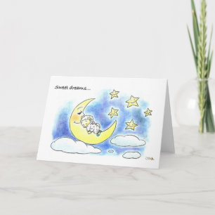 Carte de voeux de bébé de sommeil