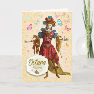 Carte de voeux de bénédictions d'Ostara