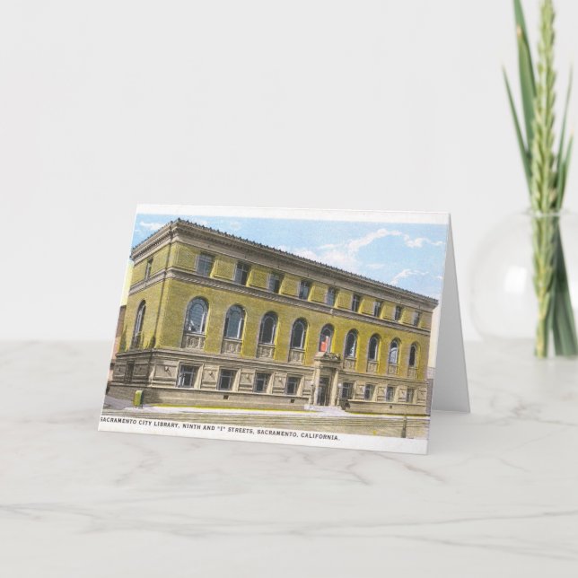 Carte de voeux de bibliothèque de Sacramento (Devant)