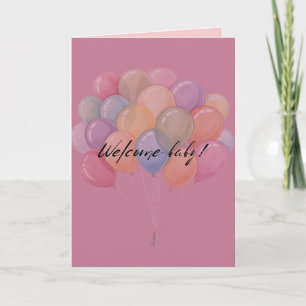 Carte de vœux de bienvenue pour bébé