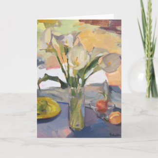 Carte de voeux de blanc de carte d'art