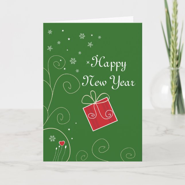 Carte de voeux de bonne année (Devant)