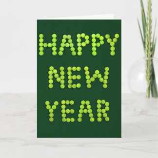 Carte de voeux de bonne année pour des fans de