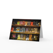 Carte de voeux de bottes de cowboy de Nashville