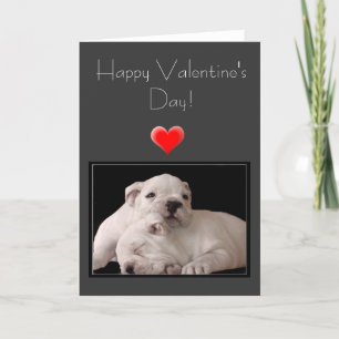 Carte de voeux de bouledogue de heureuse