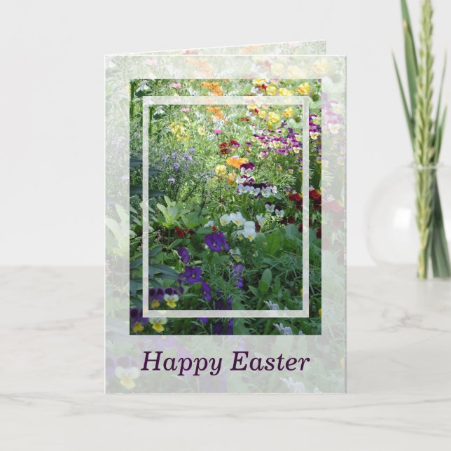 Carte de voeux de bouquet de Pâques par Janz (Devant)