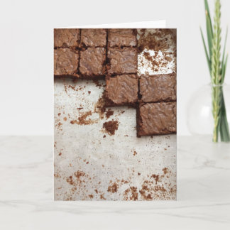 Carte de voeux "de "brownie" implorants"