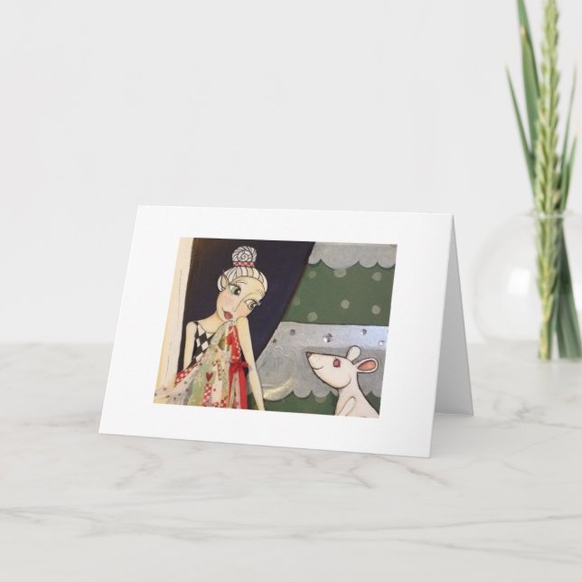 Carte de voeux de cadeau de lutins (Devant)