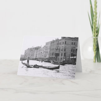 Carte de voeux de canal grand de gondole de Venise