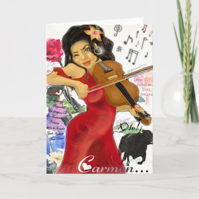 Carte de voeux de Carmen (Devant)