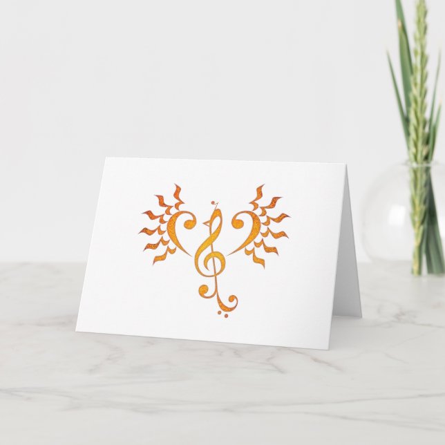Carte de voeux de chanson de Phoenix (Devant)