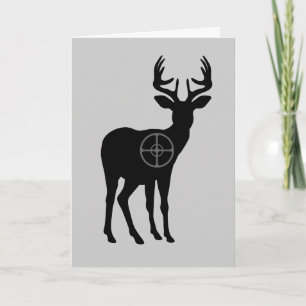 Carte de voeux de chasse au cerf - vide
