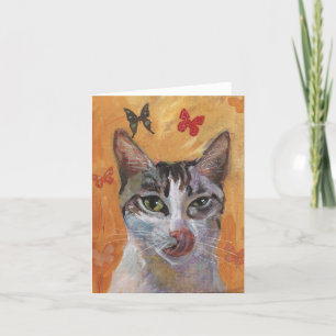 Carte de voeux de chat