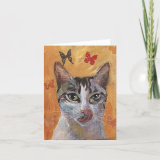Carte de voeux de chat