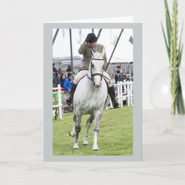 Carte de voeux de cheval (Devant)