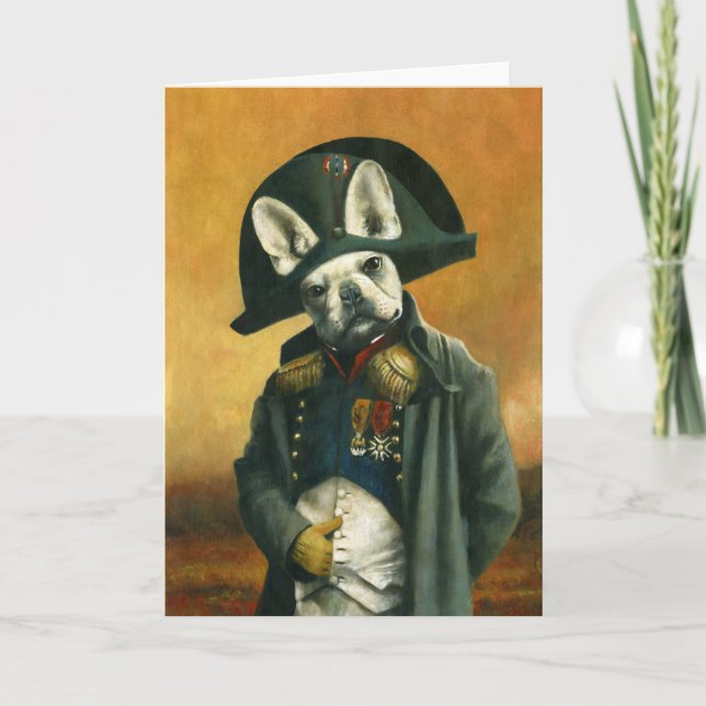 Carte de voeux de Chien de taureau Napoléon (Devant)