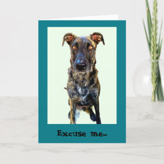 Carte de voeux de chien mignon