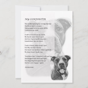 Carte de voeux de Chien Taureau Pit Animaux domest