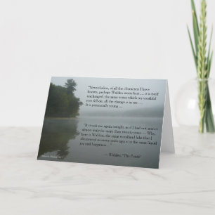 Carte de voeux de citation de Thoreau
