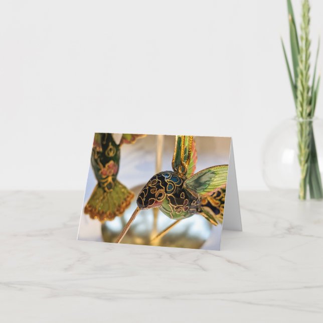 Carte de vœux de colibri (Devant)