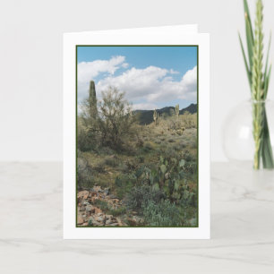 Carte de voeux de coloriage des cactus