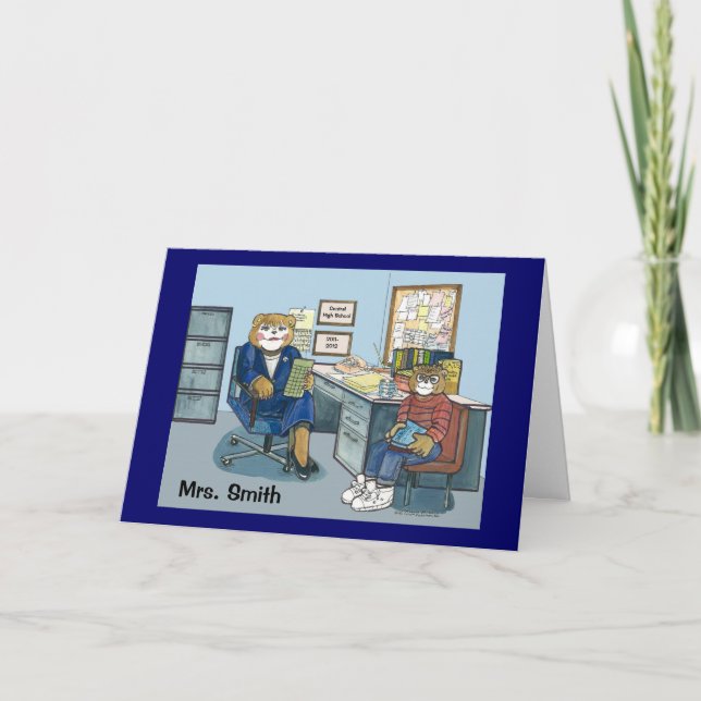 Carte de voeux de conseiller de conseils (Devant)