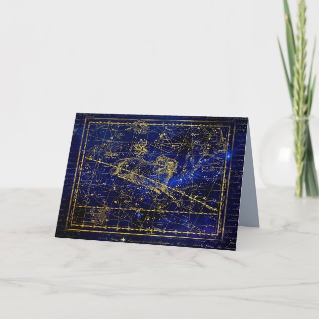 carte de voeux de constellation d'aries (Devant)