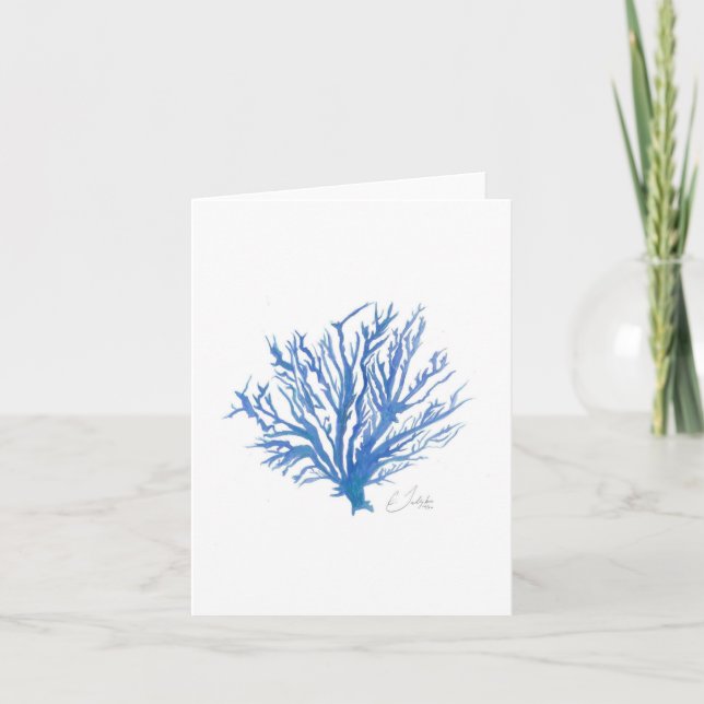 Carte de voeux de corail (Devant)