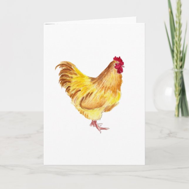 carte de voeux de couleur chamois de peinture de (Devant)
