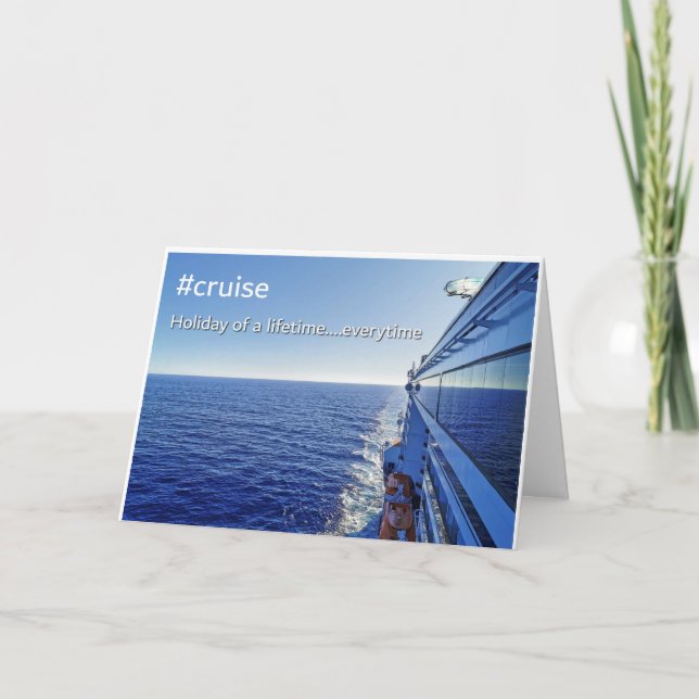 Carte de voeux de croisière (Devant)
