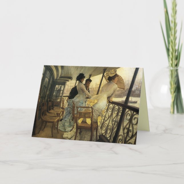 Carte de voeux de croisière de bateau de rivière (Devant)