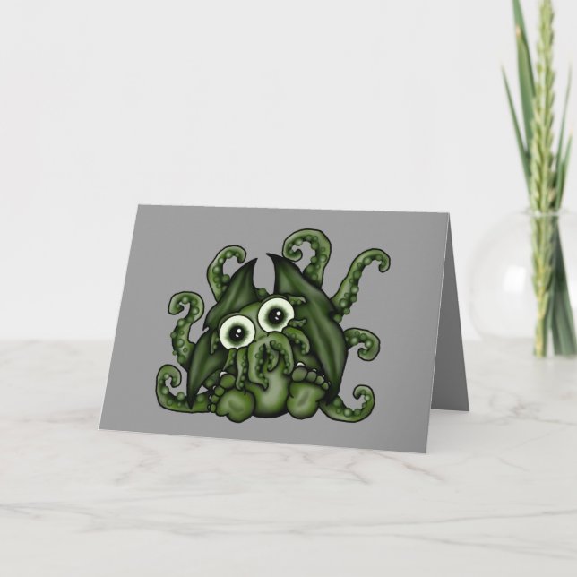 Carte de voeux de Cthulhu (Devant)