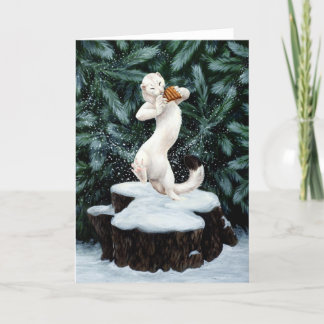 Carte de voeux "de danse de neige"