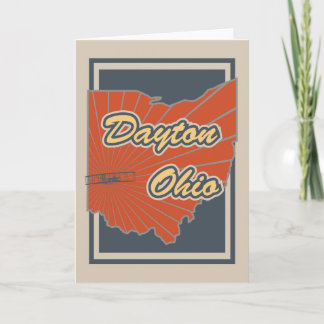 Carte de voeux de Dayton, Ohio - copie de voyage