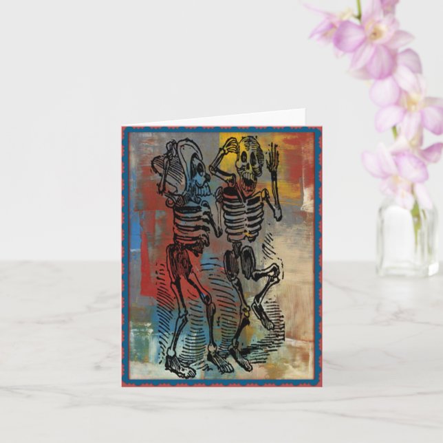 Carte de voeux de Dia De Los Muertos (Orchidée)