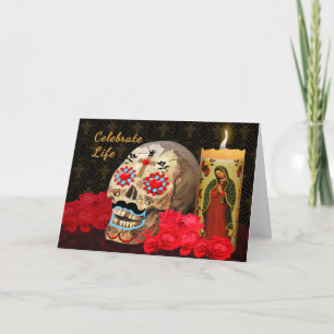 Carte de voeux de Dia de los Muertos