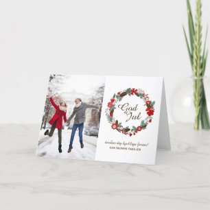 Carte de voeux de Dieu Jul Photo