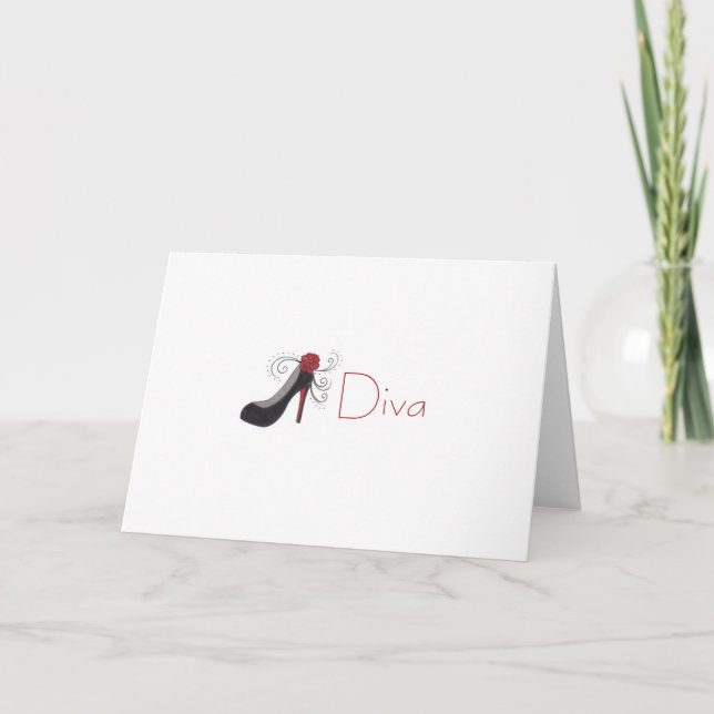 Carte de voeux de diva (Devant)