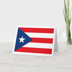 Carte de voeux de drapeau de Porto Rico