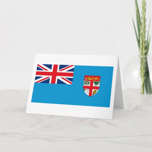 Carte de voeux de drapeau des Fidji (Devant)