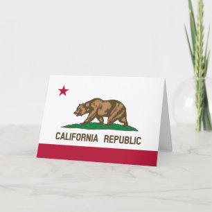 Carte de voeux de drapeau d'état de République de