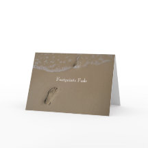 Carte de voeux de fade empreintes