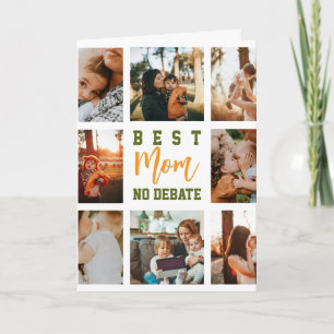 Carte de vœux de famille collage tendance mignonne